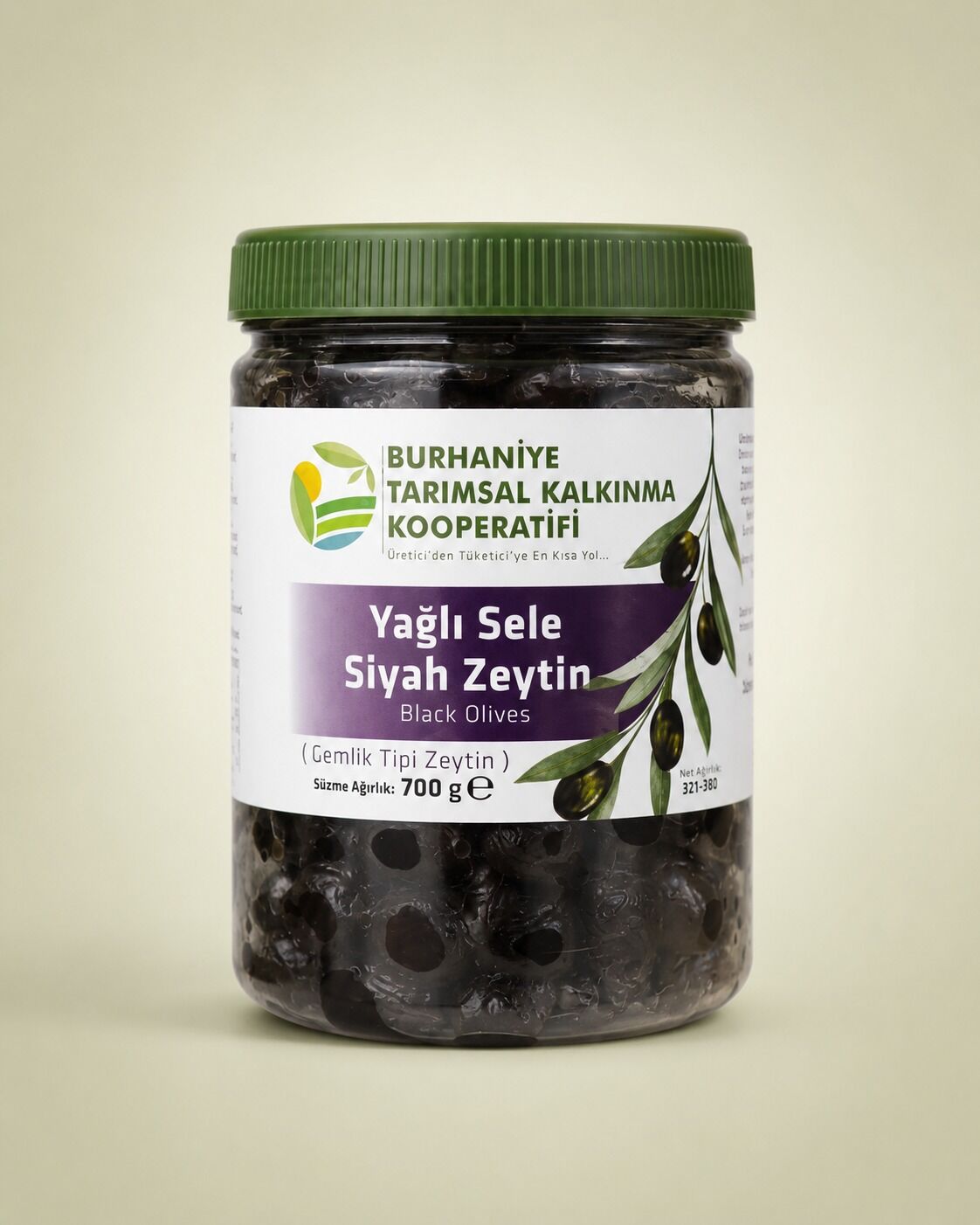 Yağlı Sele Siyah Zeytin 700 gr