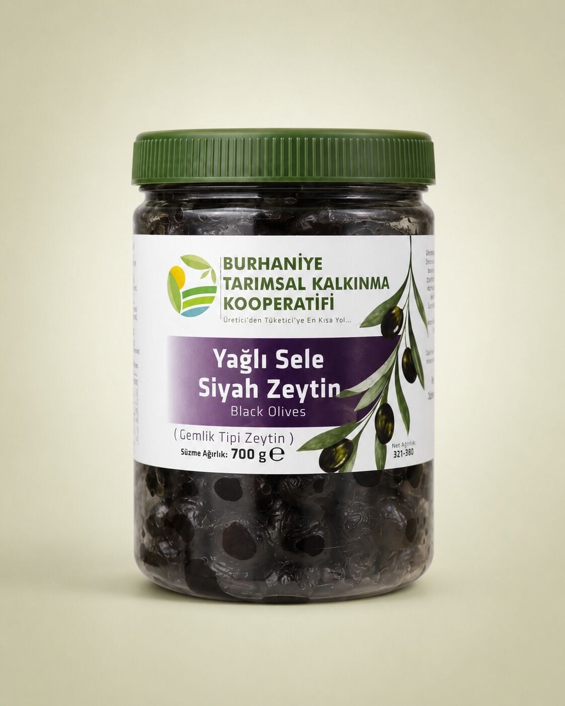 Yağlı Sele Siyah Zeytin 700 gr