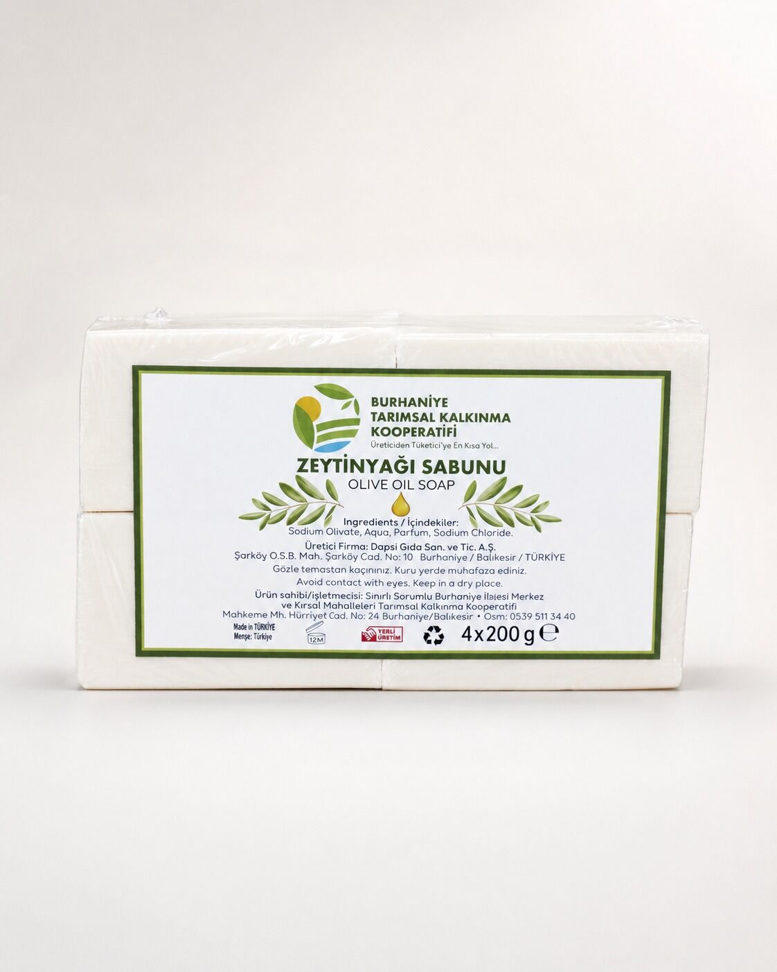 Zeytinyağlı Sabun 800 gr